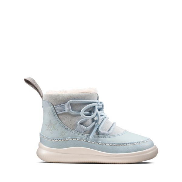 Clarks Girls Cloud Throne Toddler Casual Shoes Blue | CA-4369257